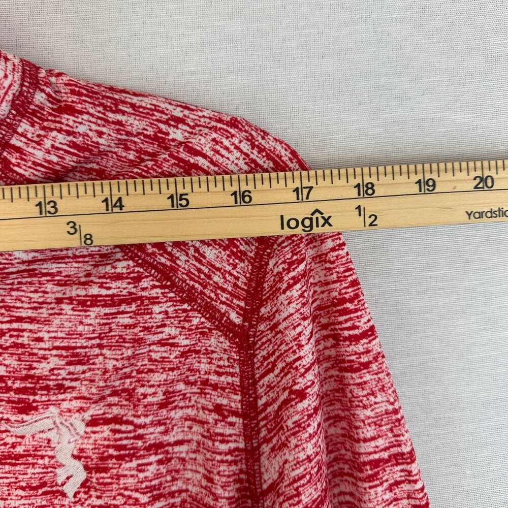 BADGER SPORT WOMEN'S 1/4 ZIP LIGHTWEIGHT PULLOVER IN HEATHERED RED COLOR SIZE L - Picture 7 of 12